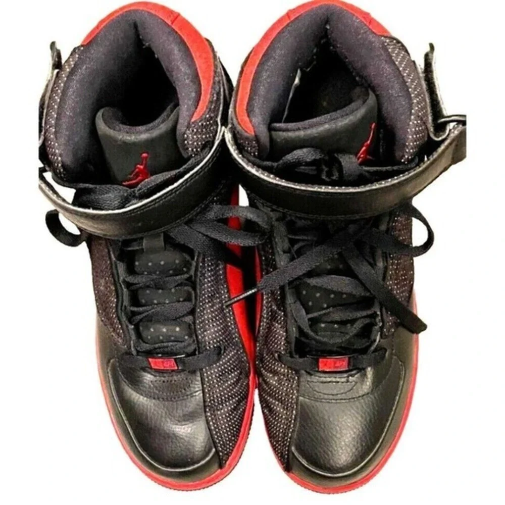 Nike Air‎ Jordan Fusion Bred Shoes 375472-061 Black Red Size 6.5 Y Slightly used